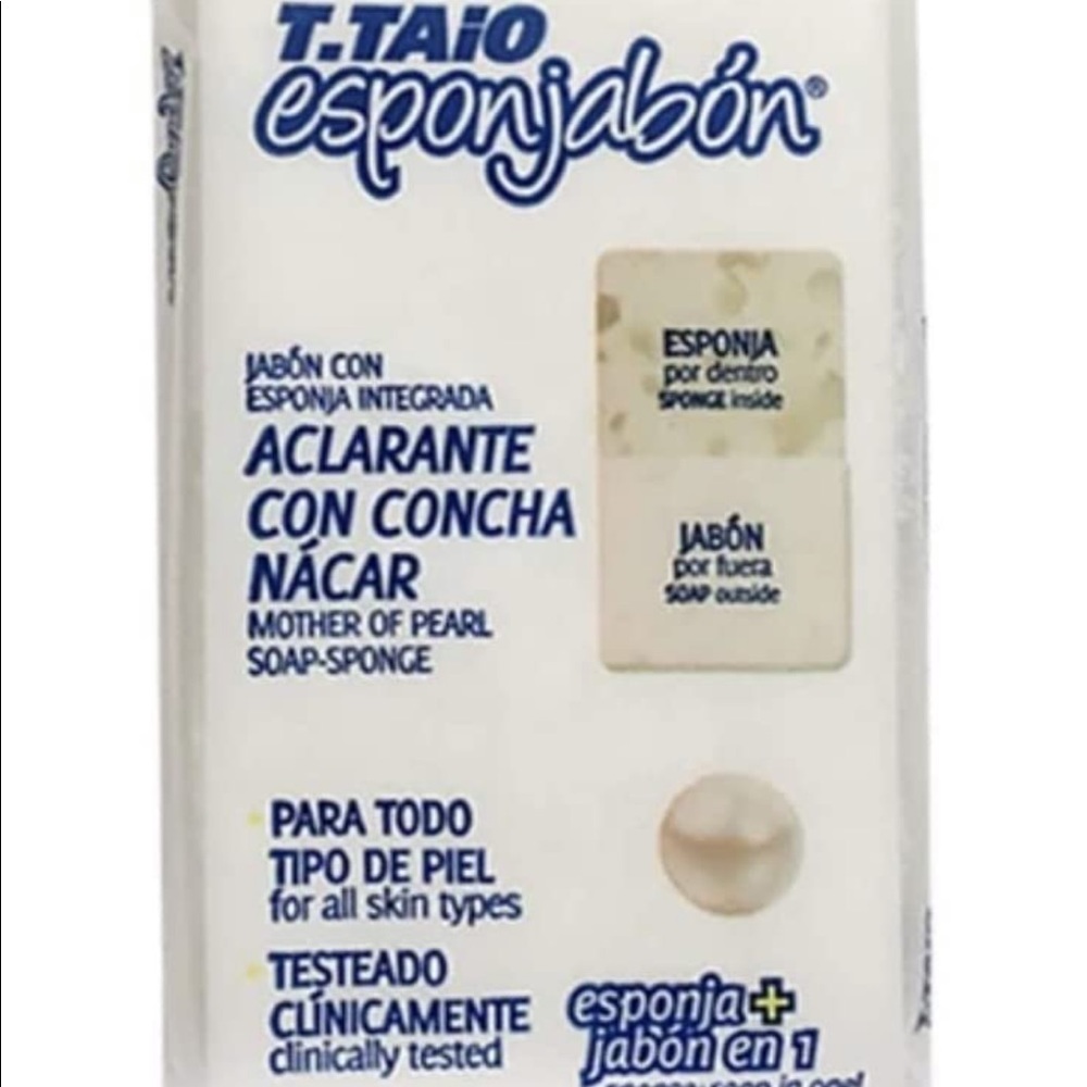 Mother of Perl soap sponge.